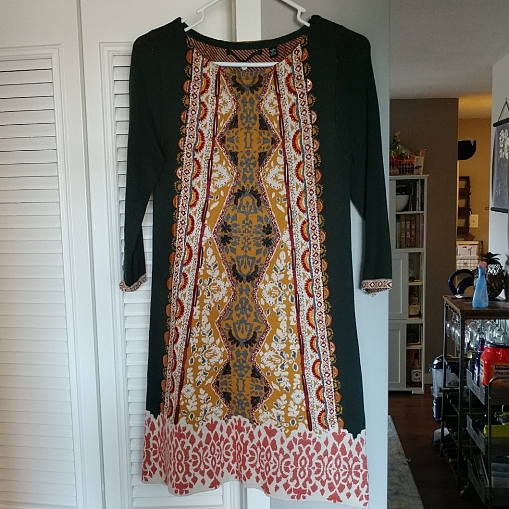 Anthropologie Knitted & Knotted Sweater dress